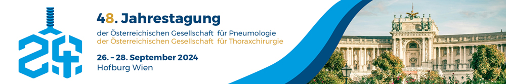 Banner 48. Jahrestagung der Österreichischen Gesellschaft für Pneumologie & 8. Jahrestagung der Österreichischen Gesellschaft für Thoraxchirurgie